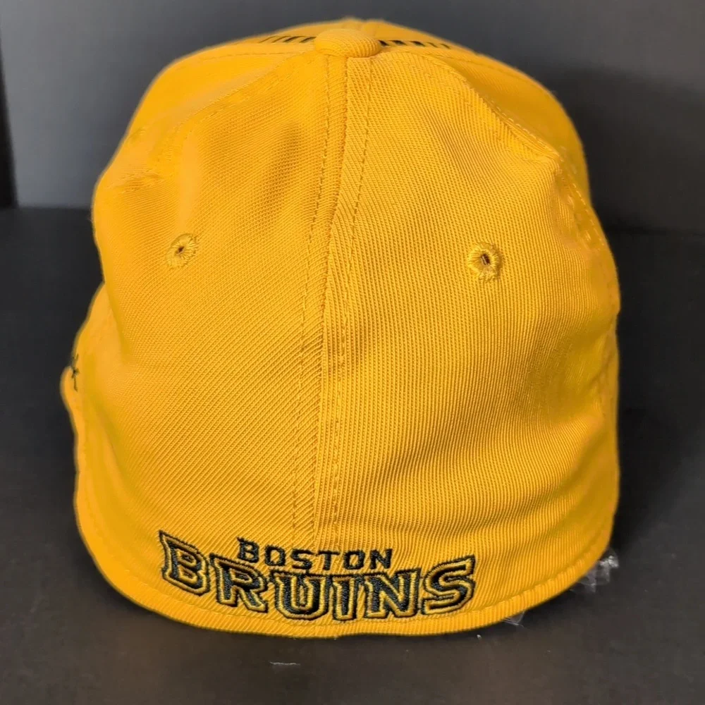 Reebok Fitmax 70,NHL Boston Bruins Men's Yellow Fitted Hat,S/M. - Picture 5 of 9